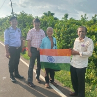 Har Ghar Tiranga Campaign organised by Tripura University in the adopted villages